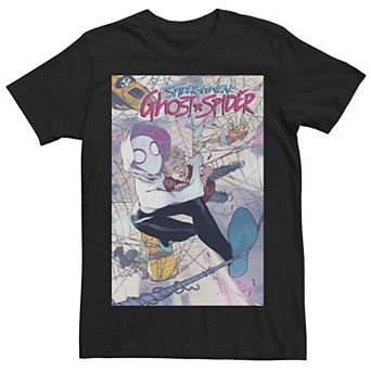 Men's Marvel Spider-Gwen New In Town Comic Book Cover Tee