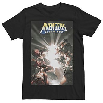 Men's Marvel Avengers No Road Home Finale Comic Book Cover Tee