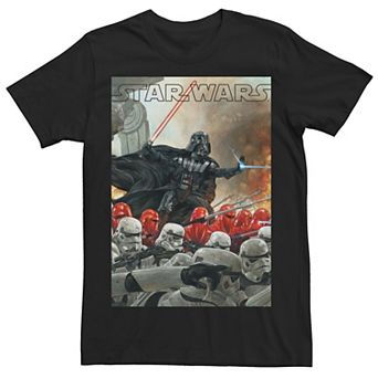 Men's Star Wars Darth Vader In Battle Poster Tee