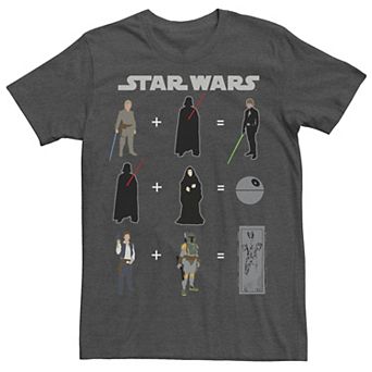 Men's Star Wars Rebel and Imperial Mathematical Equations Tee