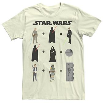 Men's Star Wars Rebel and Imperial Mathematical Equations Tee