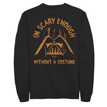Men's Star Wars Darth Vader I'm Scary Enough With No Costume Halloween Fleece Tee