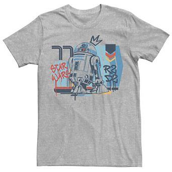 Men's Star Wars R2-D2 Vintage Graffiti Poster Tee