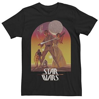 Men's Star Wars Classic Characters Vintage Art Tee