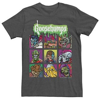Mens Goosebumps Monster Portraits Yearbook Style Tee