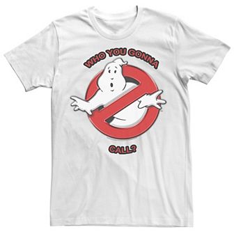 Men's Ghostbusters Who You Gonna Call Classic Logo Tee