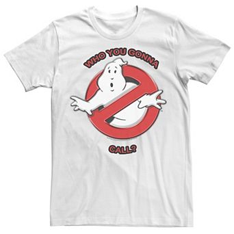 Men's Ghostbusters Who You Gonna Call Classic Logo Tee