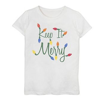 Girls 7-16 "Keep It Merry" Holiday Graphic Tee
