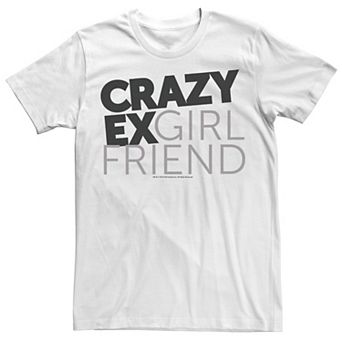 Men's Crazy Ex Girlfriend Black And Grey Font Tee