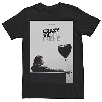 Men's Crazy Ex Girlfriend Black Balloon Poster Tee