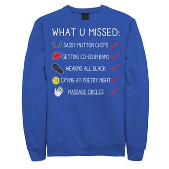 Men's Crazy Ex-Girlfriend What U Missed Checklist Sweatshirt