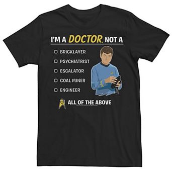 Men's Star Trek Original Series McCoy "I'm A Doctor" Tee