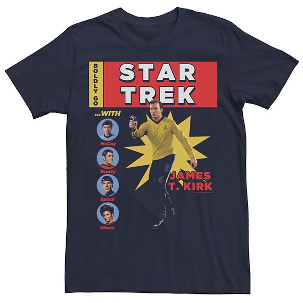 Men's Star Trek Original Series James Kirk Comic Tee