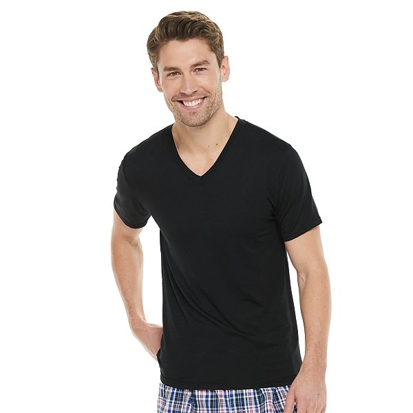 Men's Gildan 3-Pack Platinum Modal V-Neck Tees