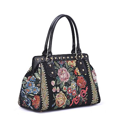 Mellow World Flower Shop Beaded Weekender Tote Bag