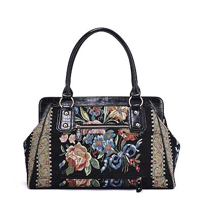 Mellow World Flower Shop Beaded Weekender Tote Bag