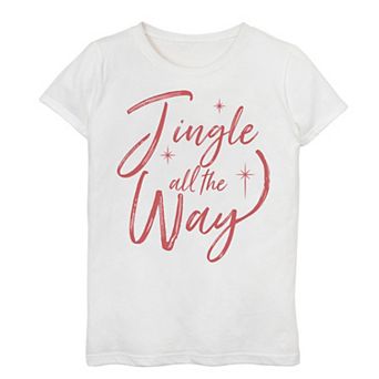 Girls 7-16 "Jingle All The Way" Holiday Graphic Tee