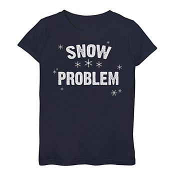 Girls 7-16 "Snow Problem" Snowflake Graphic Tee