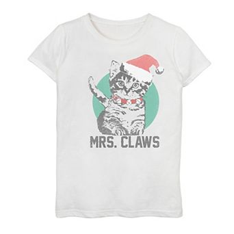 Girls 7-16 "Mrs. Claws" Holiday Graphic Tee