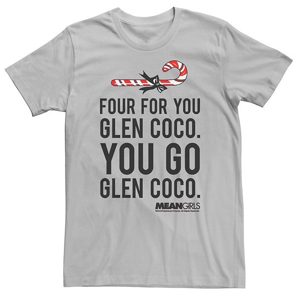 Men's Mean Girls Four For You Glenn Coco Candy Cane Tee