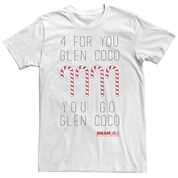 Men's Mean Girls Four For You Glen Coco Candy Cane Tee