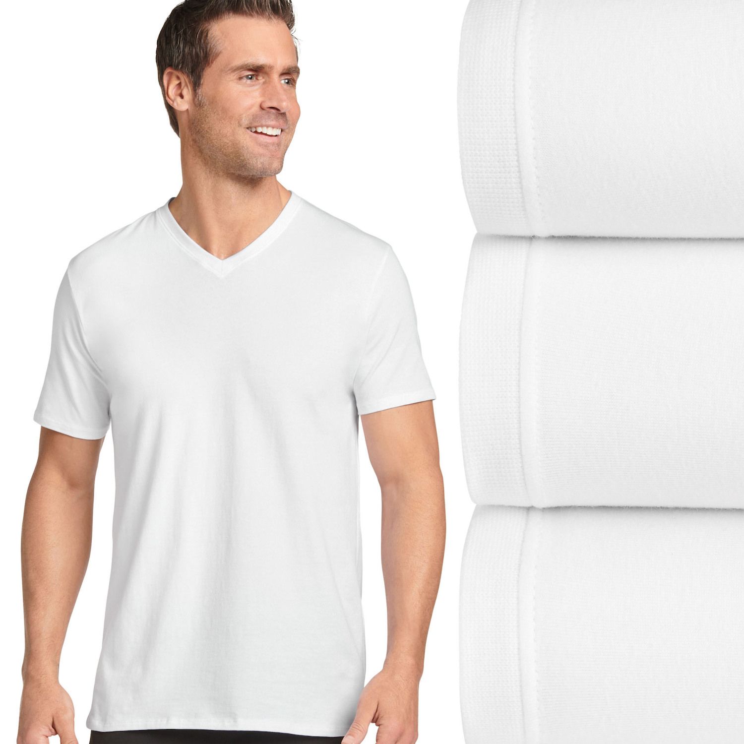 men's stretch v neck t shirts