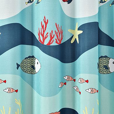 Lush Decor Sea Life Shower Curtain