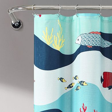Lush Decor Sea Life Shower Curtain