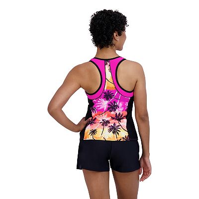 Women's ZeroXposur 1/4-Zip Scuba Tankini Swim Top Women's ZeroXposur 1/4-Zip Scuba Tankini Swim Top