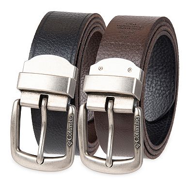 Big & Tall Columbia Reversible Pebble Grain Leather Belt