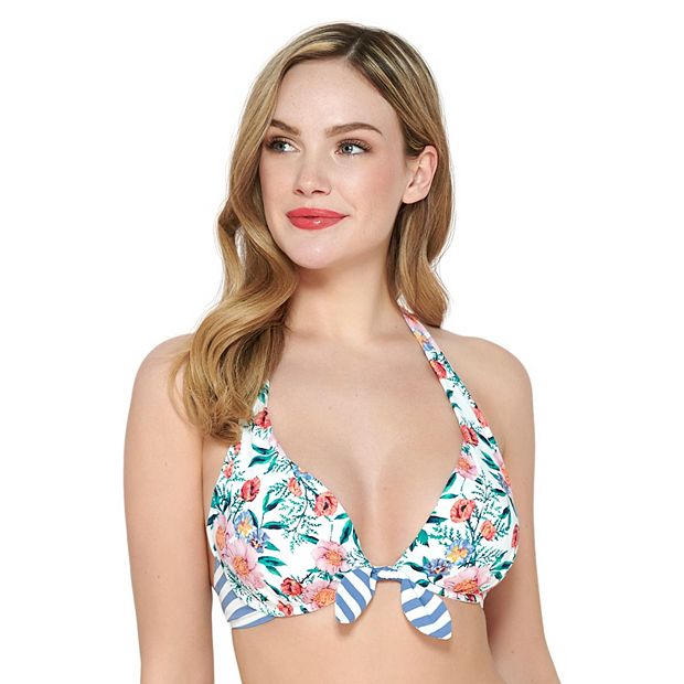 Women s Apt. 9 Floral Halter Swim Top