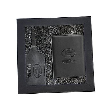 Green Bay Packers Leather Luggage Tag Set