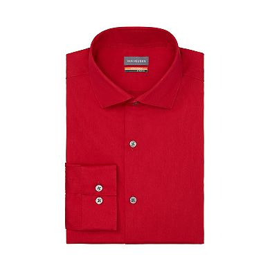 Men's Van Heusen Slim-Fit Satin Spread-Collar Stain Shield Dress Shirt