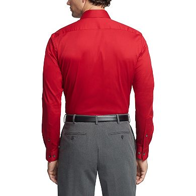 Men's Van Heusen Slim-Fit Satin Spread-Collar Stain Shield Dress Shirt