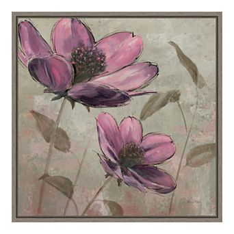 Amanti Art 'Plum Floral II' Framed Canvas Wall Art