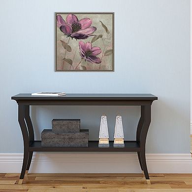 Amanti Art 'Plum Floral II' Framed Canvas Wall Art