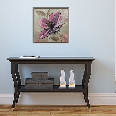Amanti Art 'Plum Floral III' Framed Canvas Wall Art