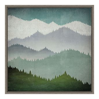 Amanti Art 'First Snow' Framed Canvas Wall Art