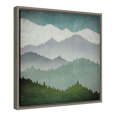 Amanti Art 'First Snow' Framed Canvas Wall Art