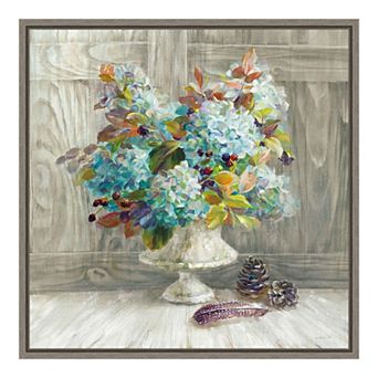 Amanti Art 'Rustic Florals' Framed Canvas Wall Art