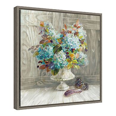 Amanti Art 'Rustic Florals' Framed Canvas Wall Art