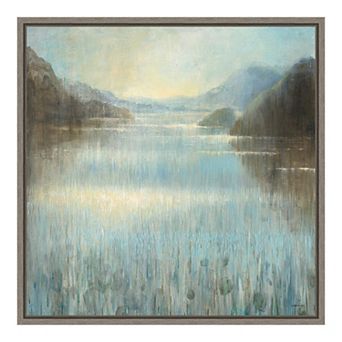 Amanti Art Through the Mist Square Framed Canvas Wall Art