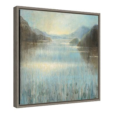 Amanti Art Through the Mist Square Framed Canvas Wall Art
