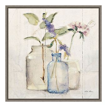 Amanti Art Blossoms on Birch I Framed Canvas Wall Art