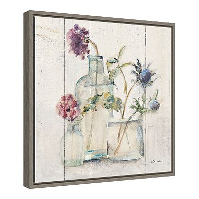 Amanti Art Blossoms on Birch II Framed Canvas Wall Art