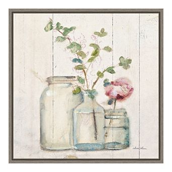 Amanti Art Blossoms on Birch IV Framed Canvas Wall Art