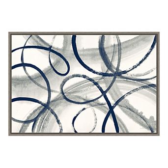Amanti Art Calligraphia Framed Canvas Wall Art