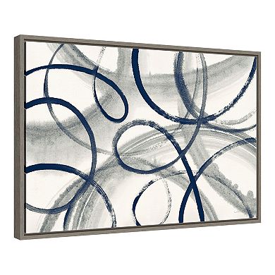 Amanti Art Calligraphia Framed Canvas Wall Art