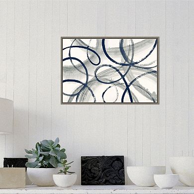 Amanti Art Calligraphia Framed Canvas Wall Art