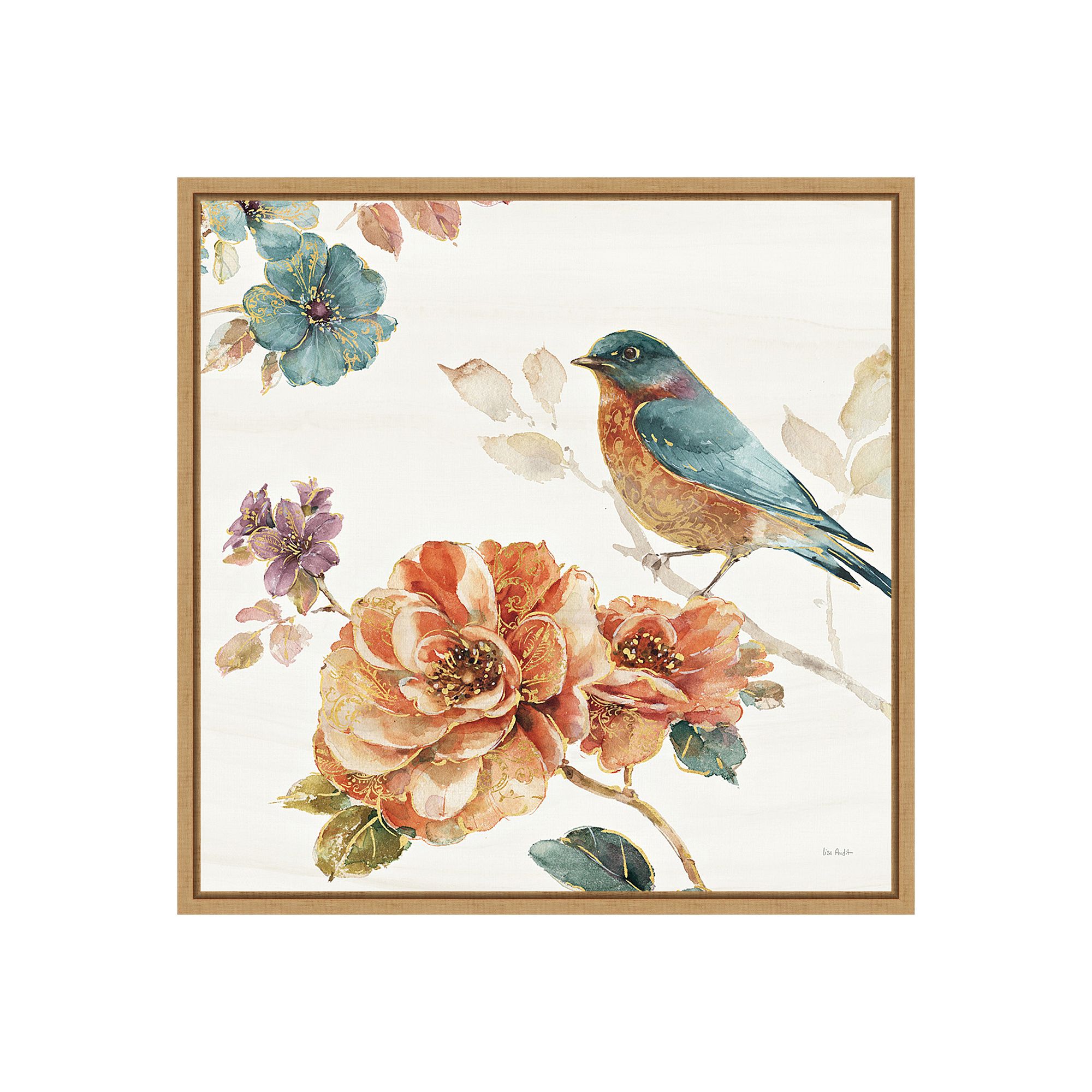 Amanti Art Spiced Nature III Soft White Framed Canvas Wall Art, Brown
